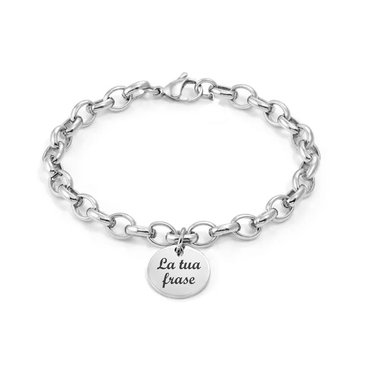 BRACCIALE IN ACCIAIO PERSONALIZZATO CON NOME