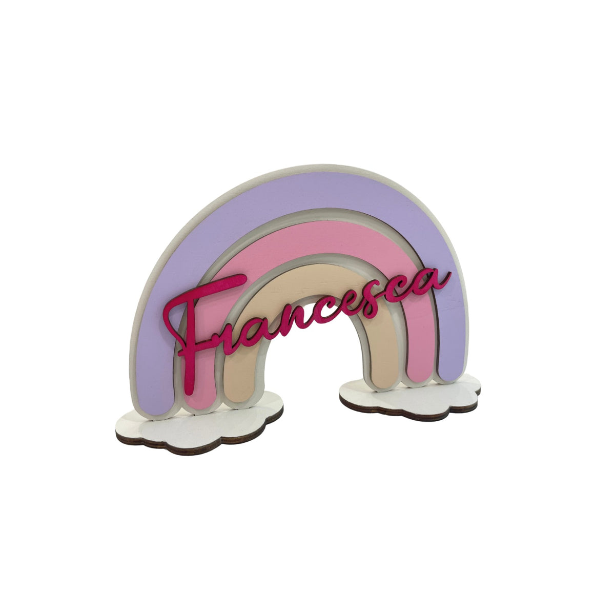 ARCOBALENO IN LEGNO PERSONALIZZATO CON NOME