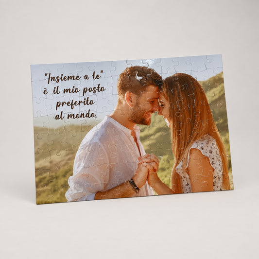 PUZZLE PERSONALIZZATO CON FOTO E DEDICA