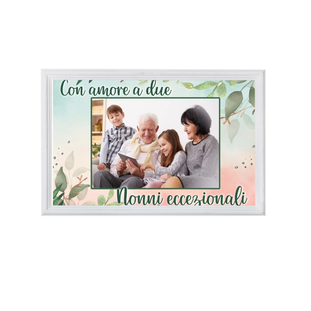 QUADRO PERSONALIZZATO CON DEDICA PER I NONNI