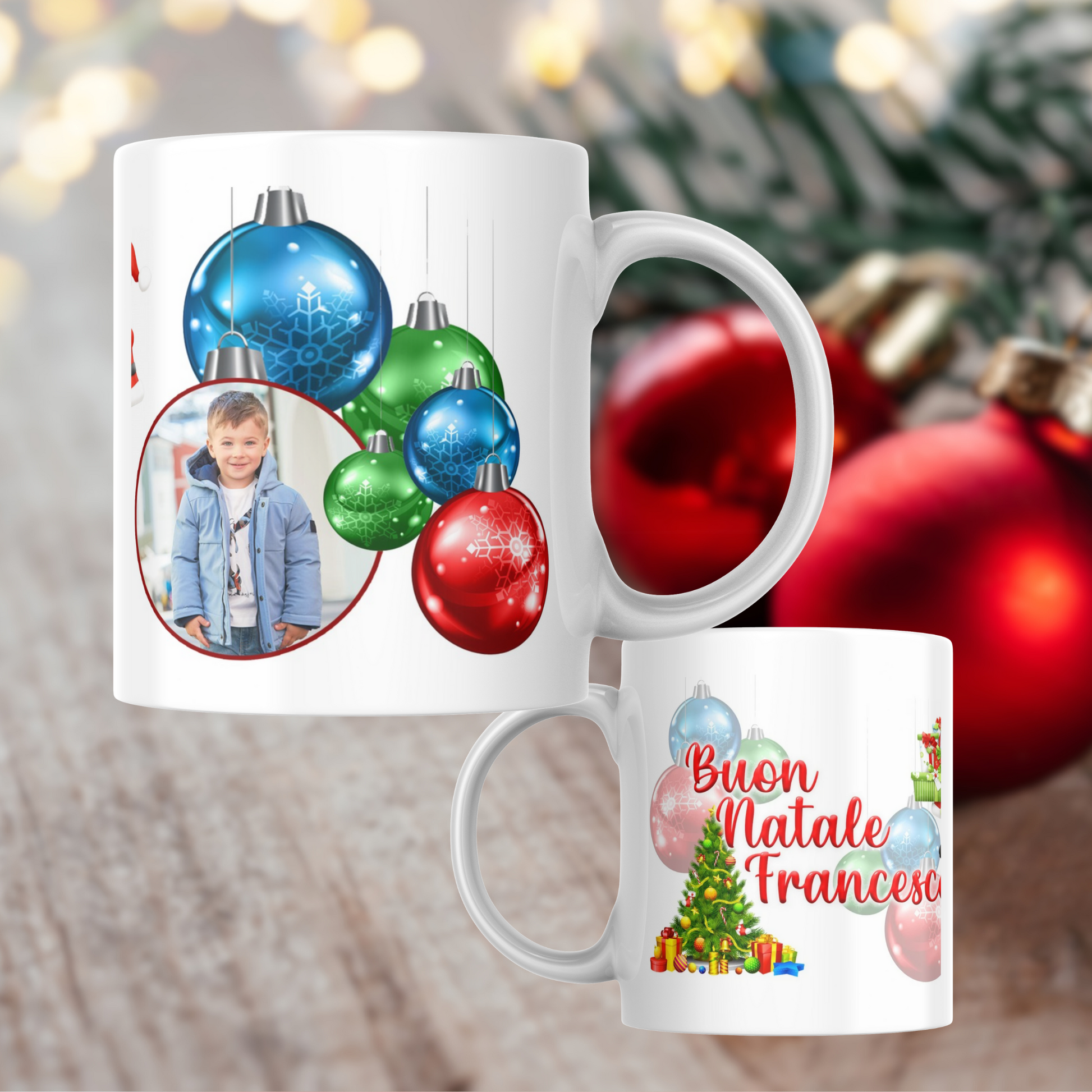 TAZZA NATALIZIA PERSONALIZZATA CON DEDICA