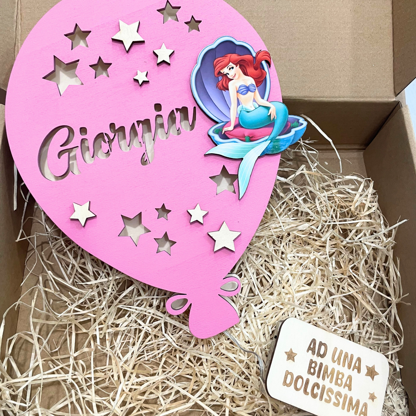 PALLONCINO PERSONALIZZATO CON NOME DEDICA E PERSONAGGIO