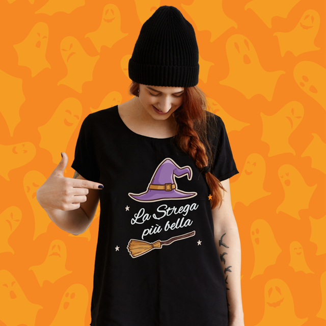 T-shirt donna “la strega più bella”