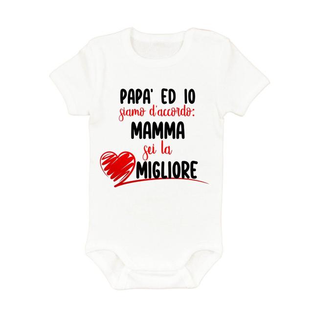 BODY PERSONALIZZATO CON FRASE PER LA MAMMA