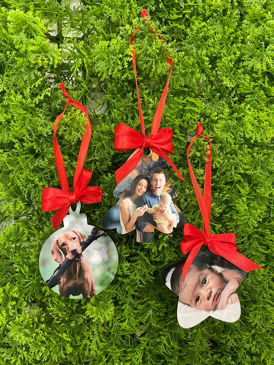 Tris Decorazioni di Natale con foto