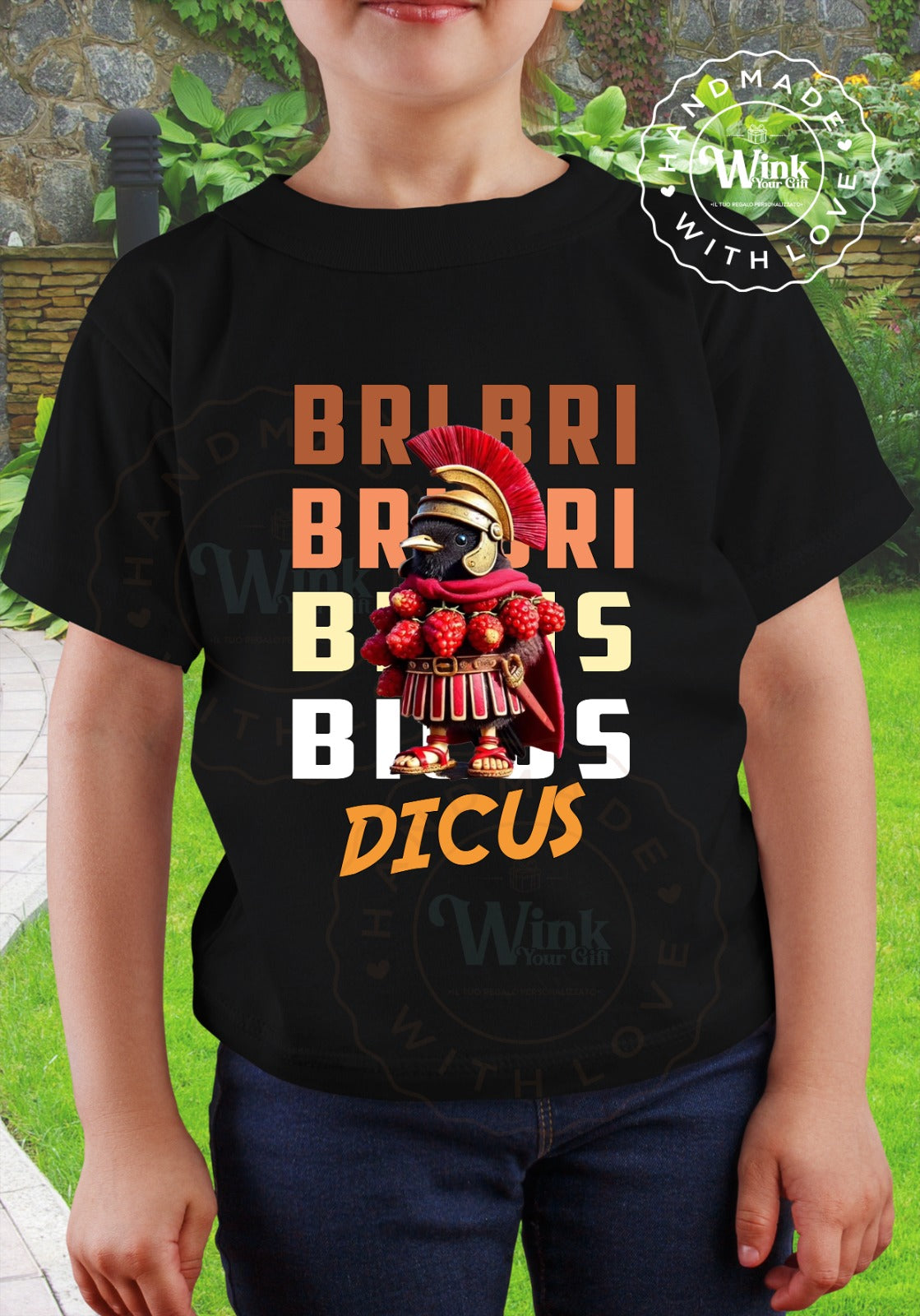 BRIBRI DICUS - T-SHIRT BIMBO/BIMBA - Meme Italian Brainrot