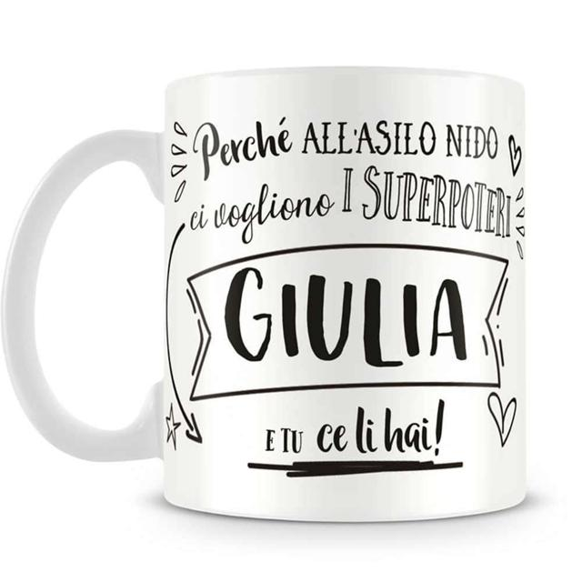 TAZZA CERAMICA PERSONALIZZATA CON IMMAGINE E DEDICA