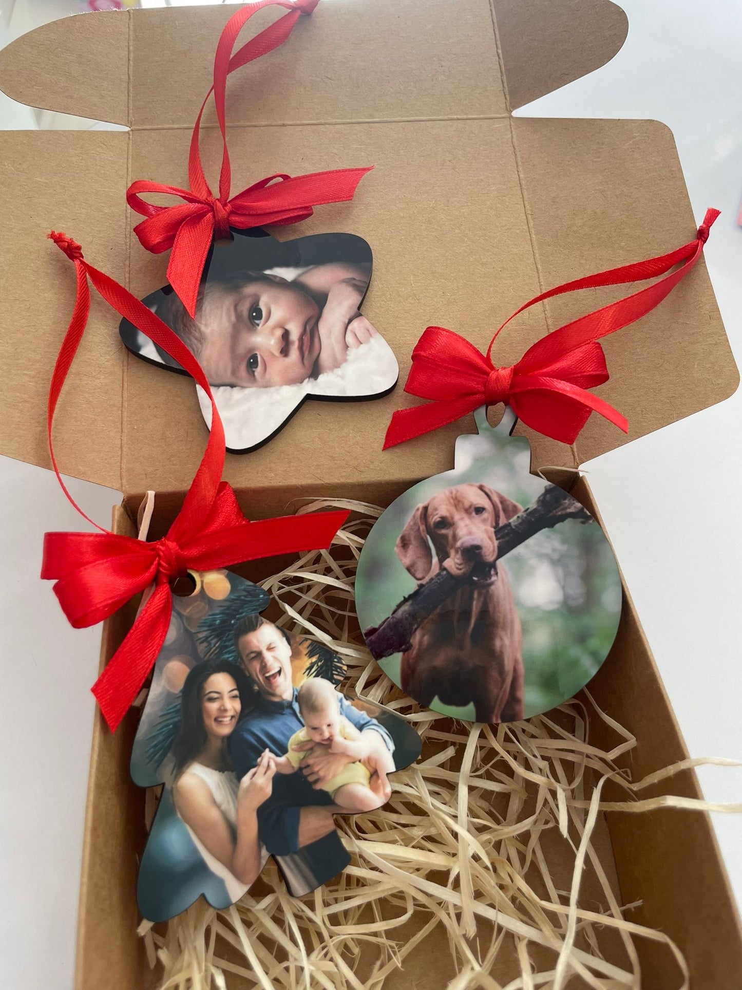 Tris Decorazioni di Natale con foto