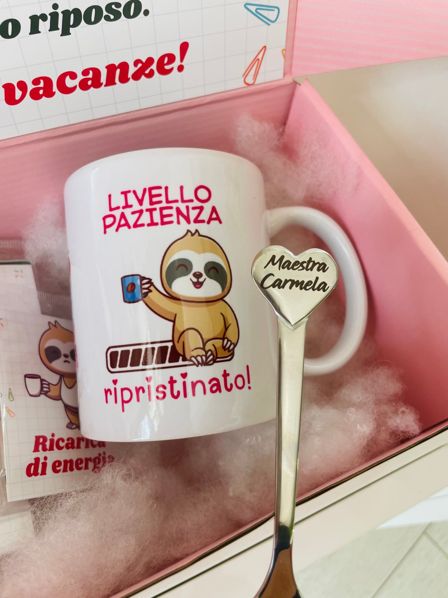 Box con tazza e cucchiaino