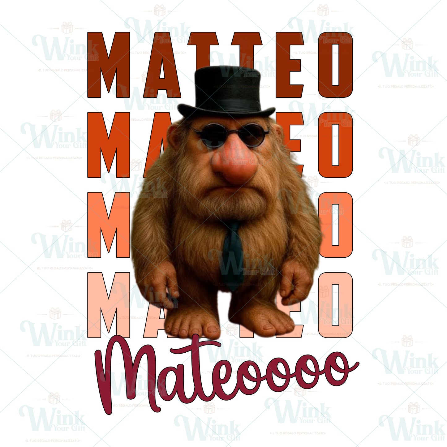 MATEO KIT SCUOLA PORTAMERENDA BAVETTA TOVAGLIETTA BRAINROT