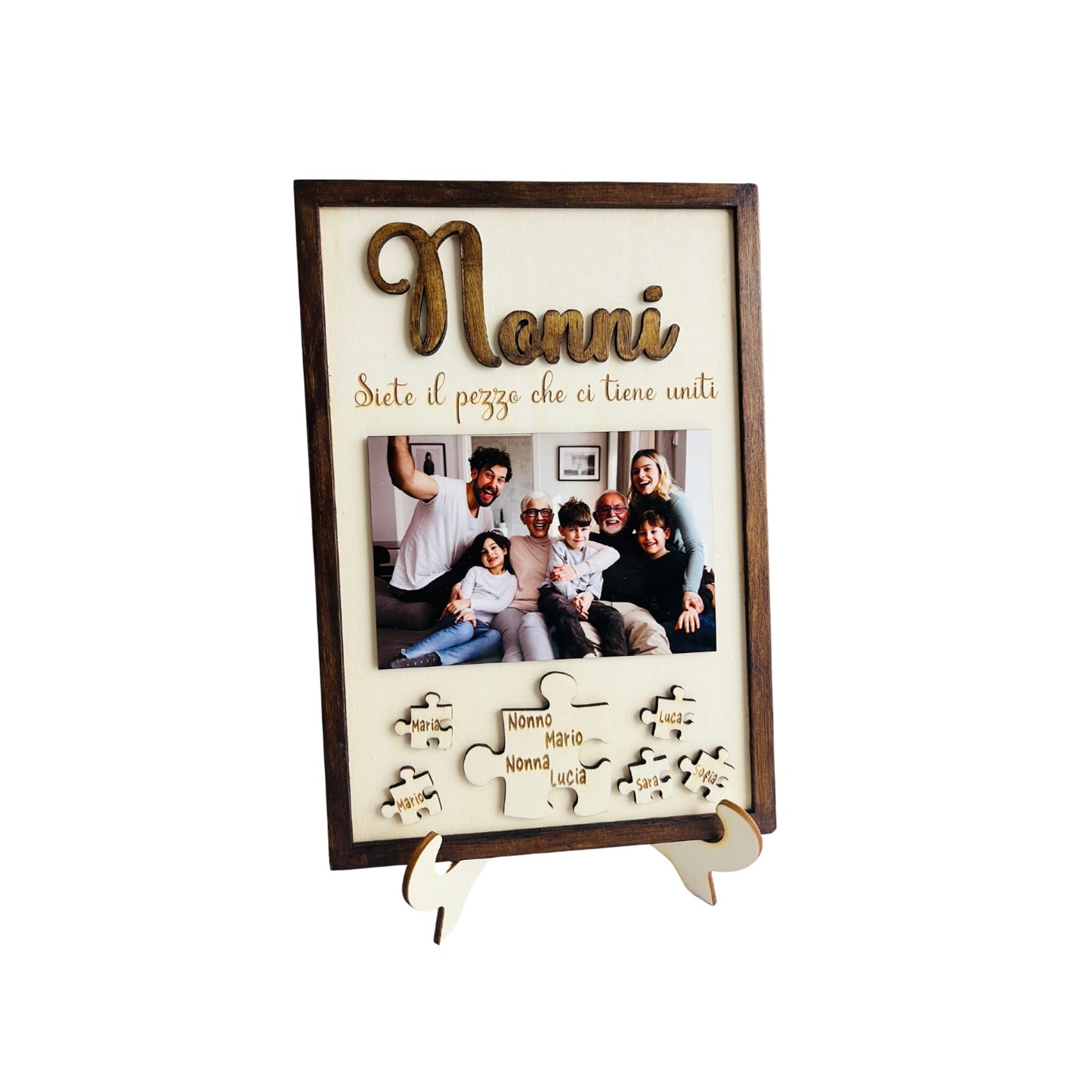 QUADRO PERSONALIZZAO CON FOTO DEDICA PUZZLE