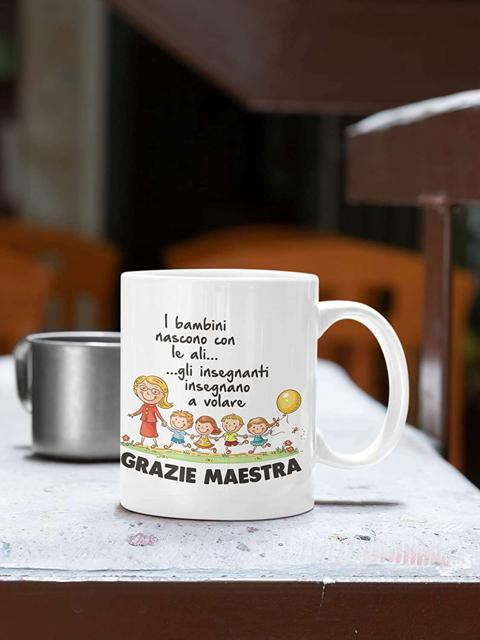 TAZZA PERSONALIZZATA CON DEDICA PER MAESTRA