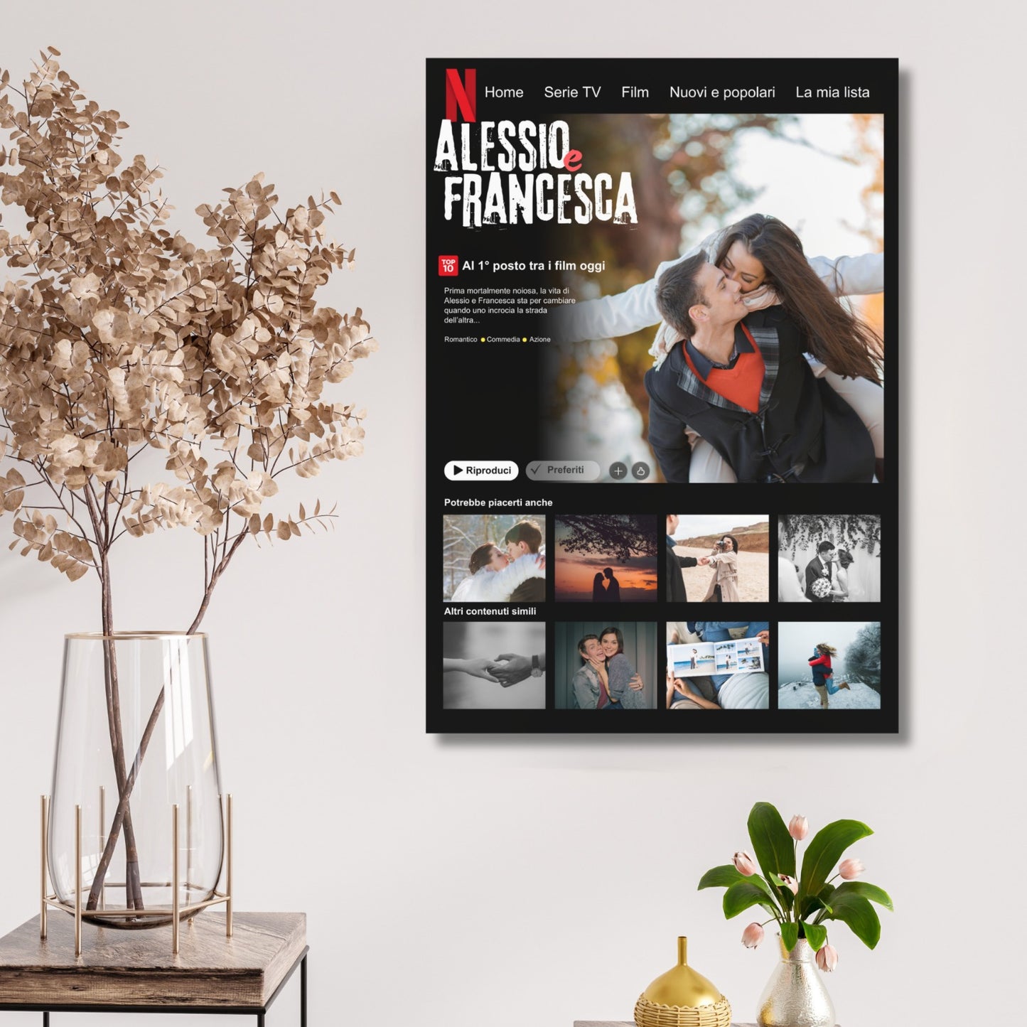NETFLIX Quadro in tela