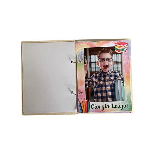 ALBUM DEI RICORDI IN LEGNO CON DEDICA PERSONALIZZATO CON FOTO