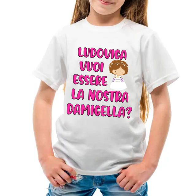 T shirt Bimba Damigella