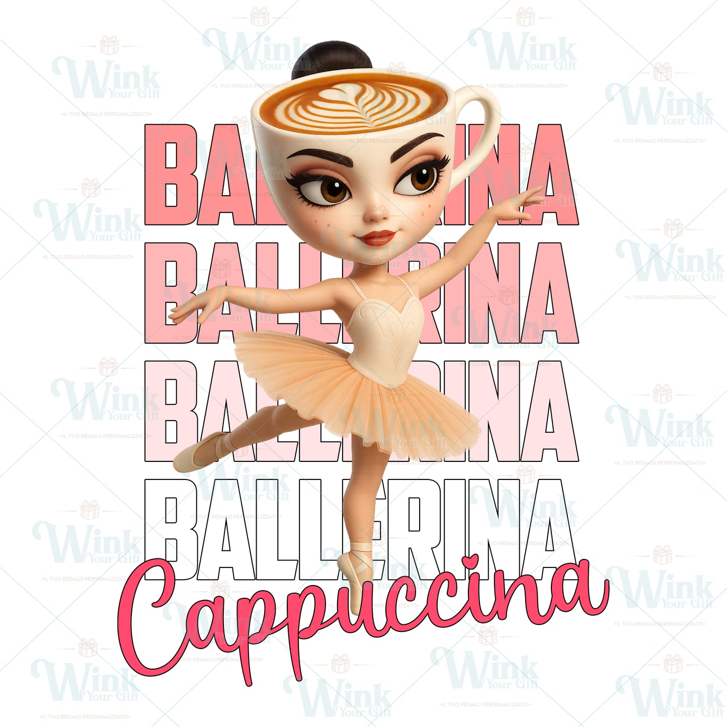 ballerina_cappuccina KIT SCUOLA PORTAMERENDA BAVETTA TOVAGLIETTA BRAINROT