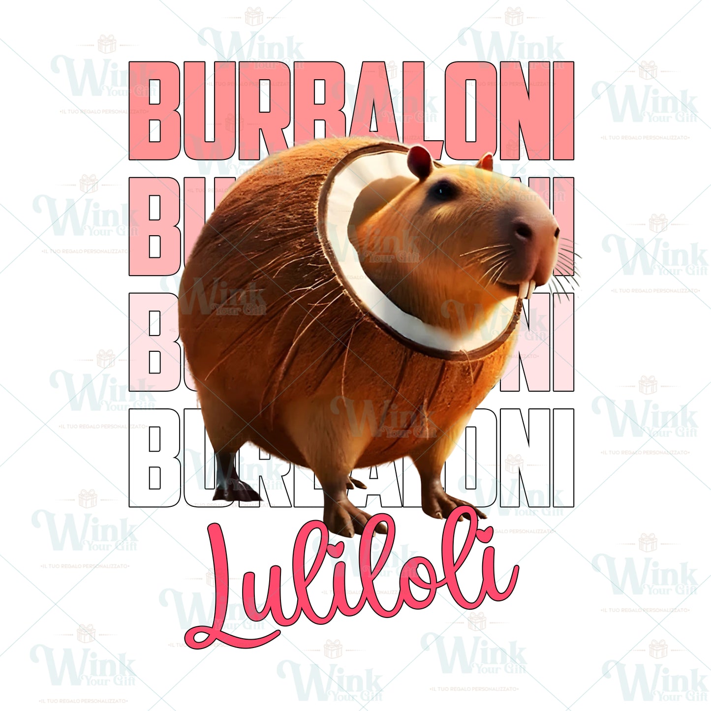 burbaloni KIT SCUOLA PORTAMERENDA BAVETTA TOVAGLIETTA BRAINROT