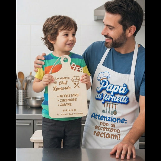 Box grembiule e tagliere Papà