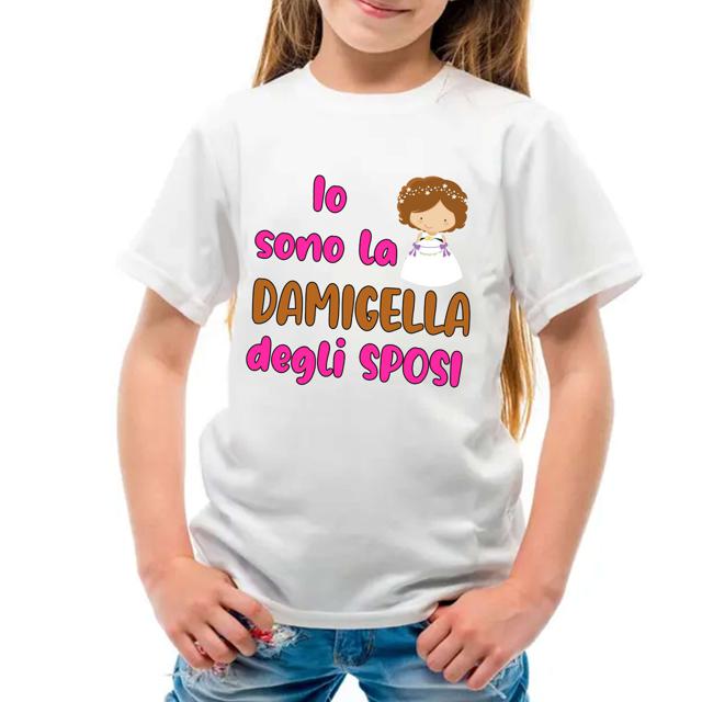 T shirt Bimba Damigella