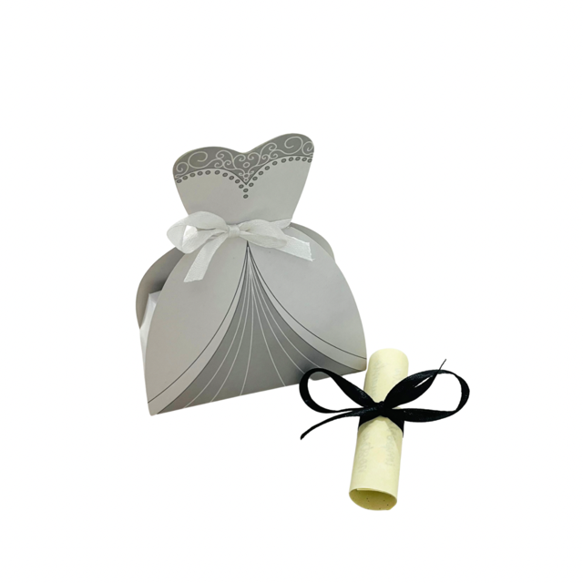 Mini box sposina con pergamena