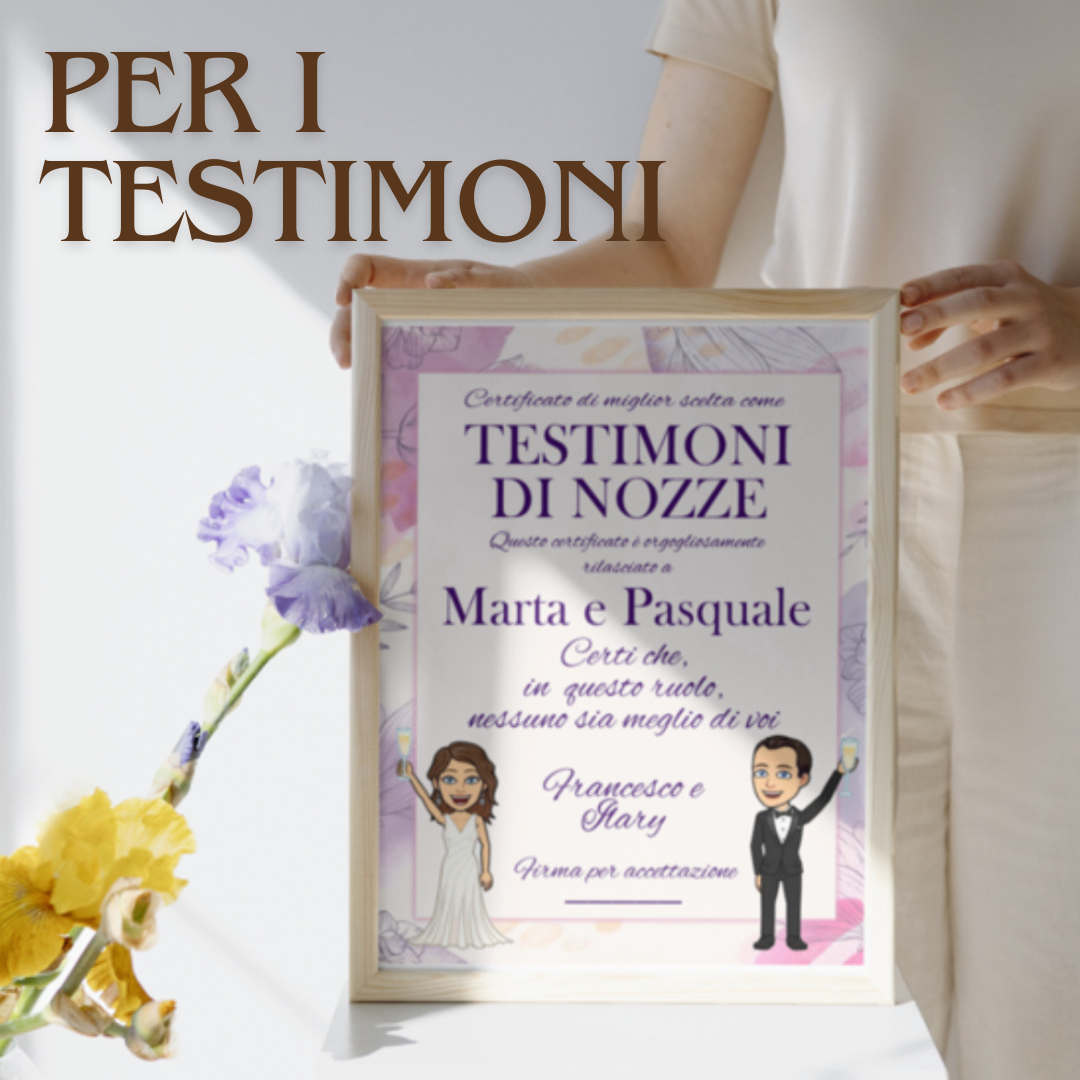 TESTIMONE-DAMIGELLA