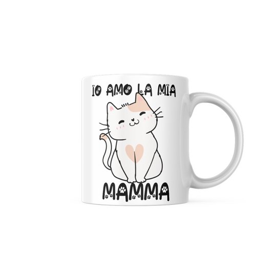 Tazza gattino amo la mia mamma
