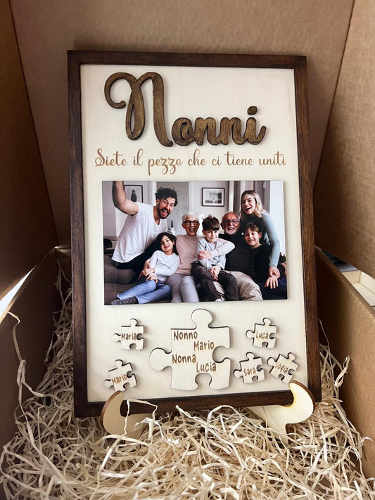 QUADRO PERSONALIZZAO CON FOTO DEDICA PUZZLE