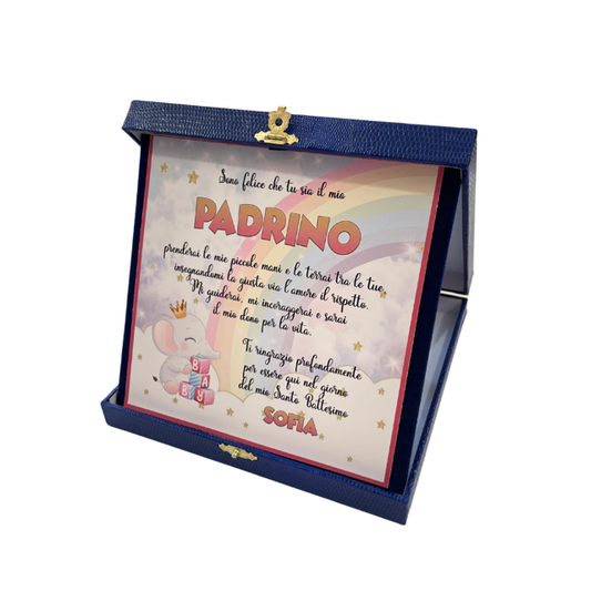 TARGA REGALO PERSONALIZZATA CON DEDICA 