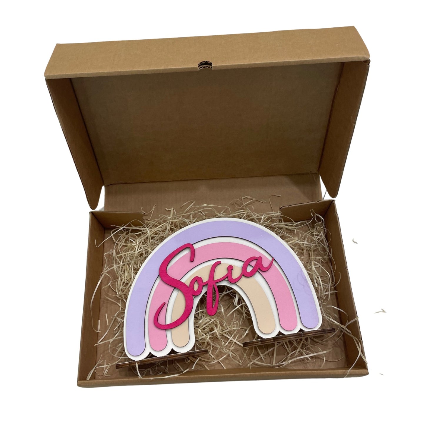 ARCOBALENO IN LEGNO PERSONALIZZATO CON NOME
