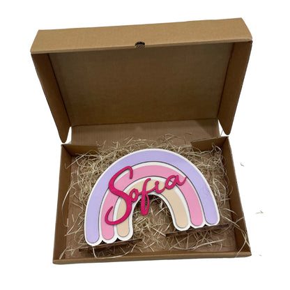 ARCOBALENO IN LEGNO PERSONALIZZATO CON NOME