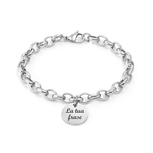 BRACCIALE IN ACCIAIO PERSONALIZZATO CON NOME 