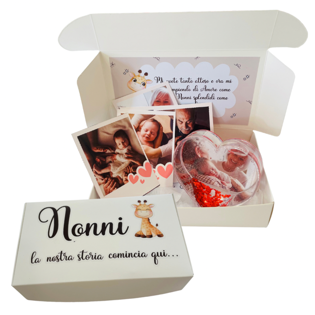 PORTAFOTO CON FRASE E FOTO PERSONALIZZATA PER NONNI 