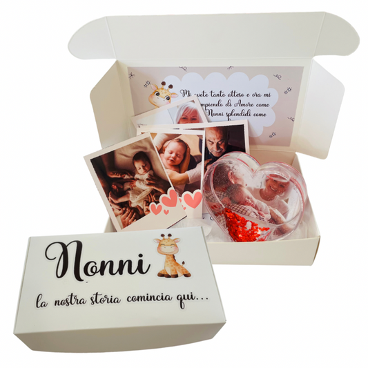 PORTAFOTO CON FRASE E FOTO PERSONALIZZATA PER NONNI 