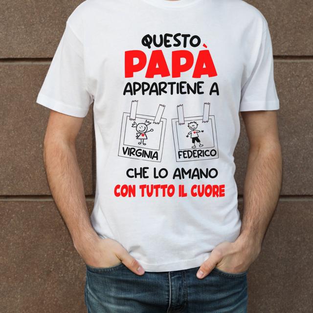 MAGLIETTA PERSONALIZZATO FESTA DEL PAPà