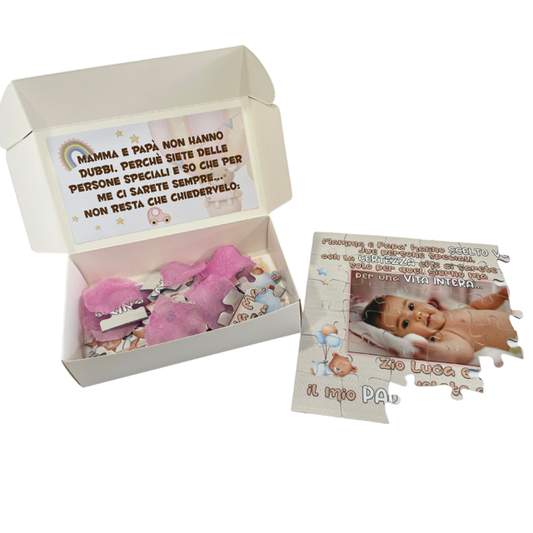 PUZZLE SORPRESA PERSONALIZZATO CON FOTO E DEDICA