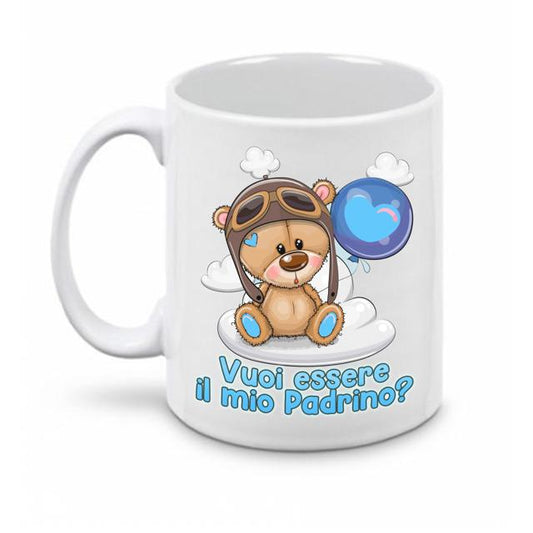 TAZZA PERSONALIZZATO CON FOTO E DEDICA PADRINI