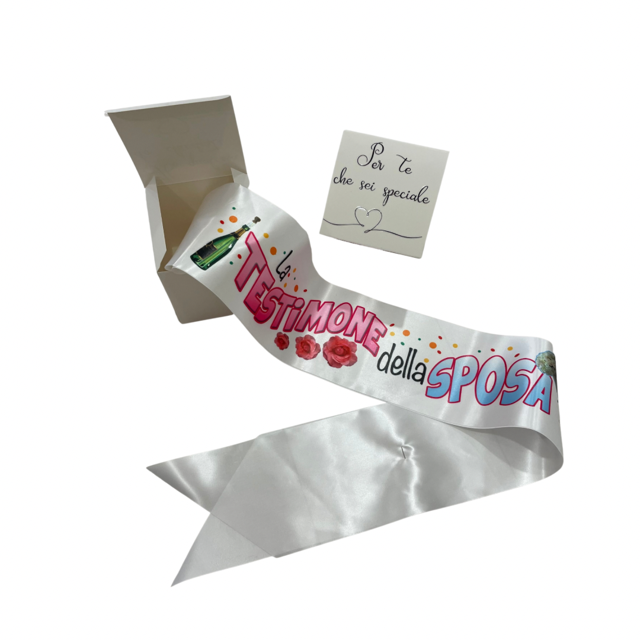FASCIA PERSONALIZZATA PER TESTIMONE