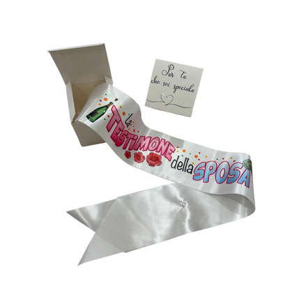 FASCIA PERSONALIZZATA PER TESTIMONE