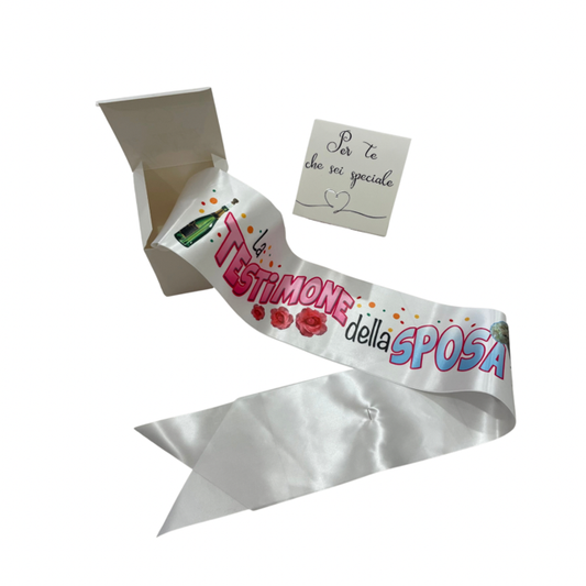 FASCIA PERSONALIZZATA PER TESTIMONE