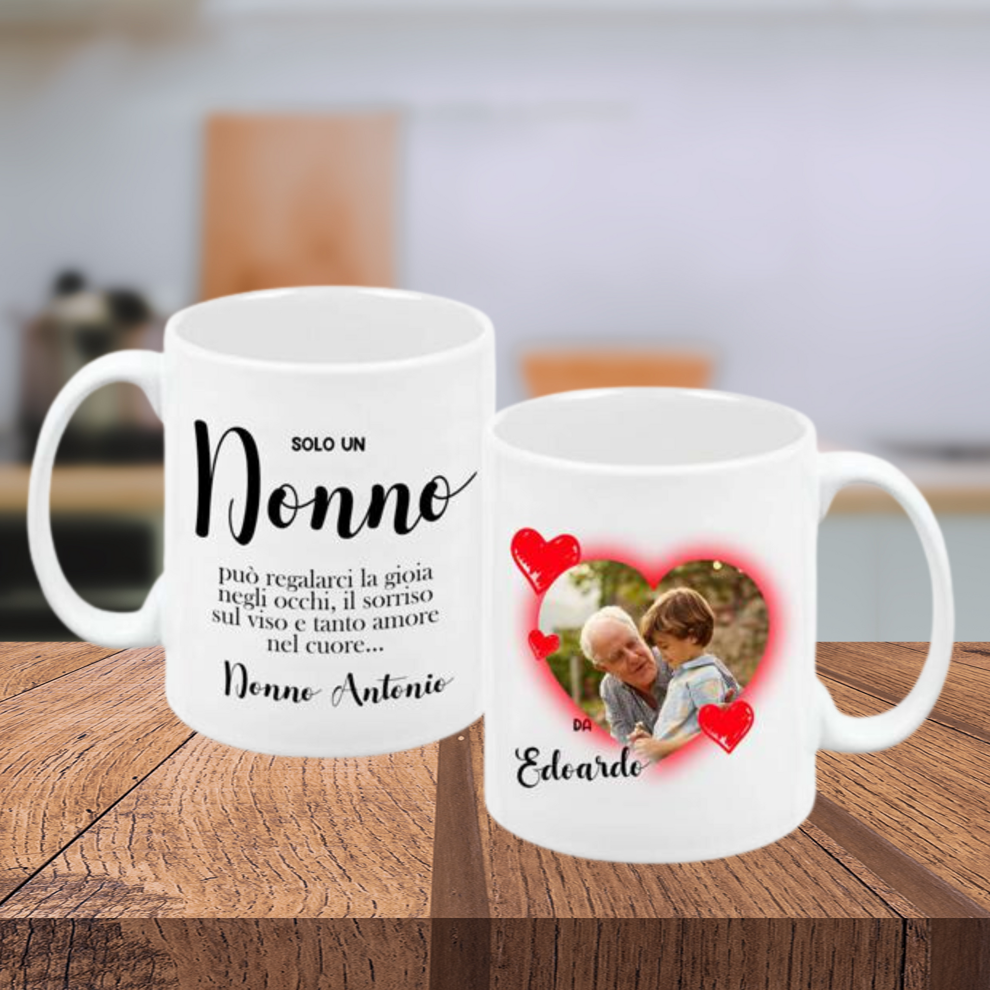 TAZZA PERSONALIZZATA CON FOTO E DEDICA PER NONNI