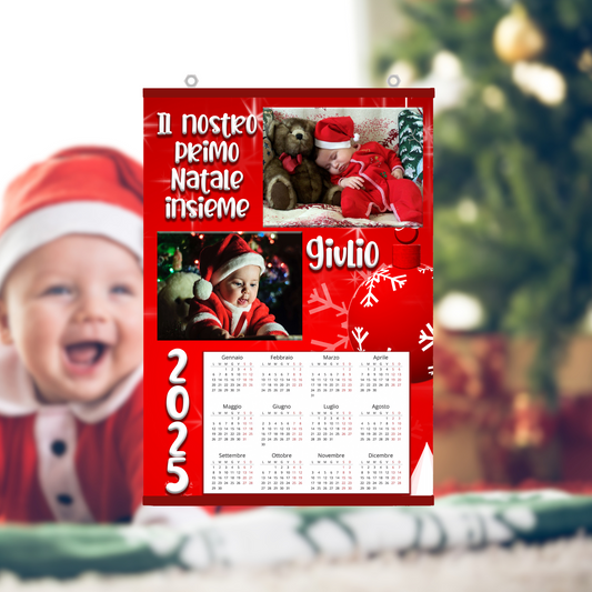 QUADRO_CALENDARIO_NATALIZIO_PERSONALIZZATO_CON_FOTO_E_DEDICA 