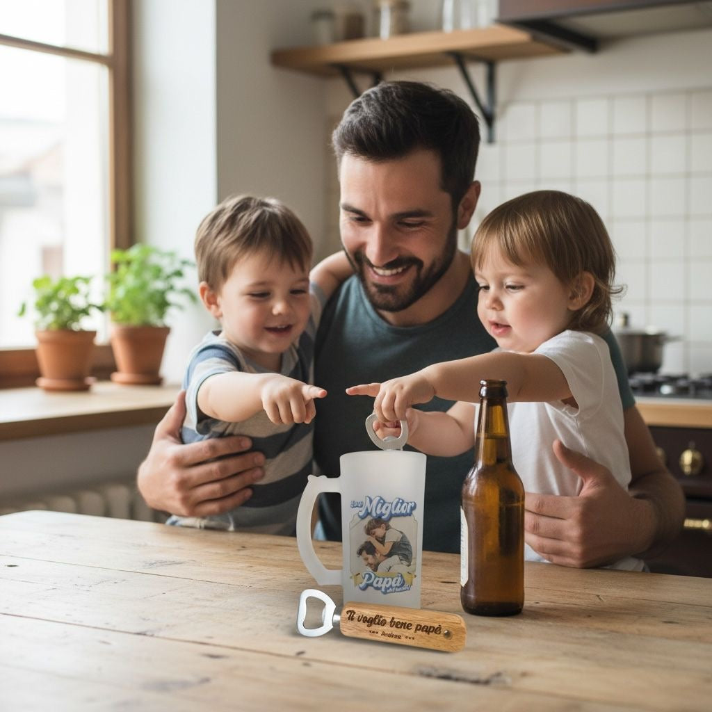 🍺  Box Boccale da Birra e Apribottiglia Papà
