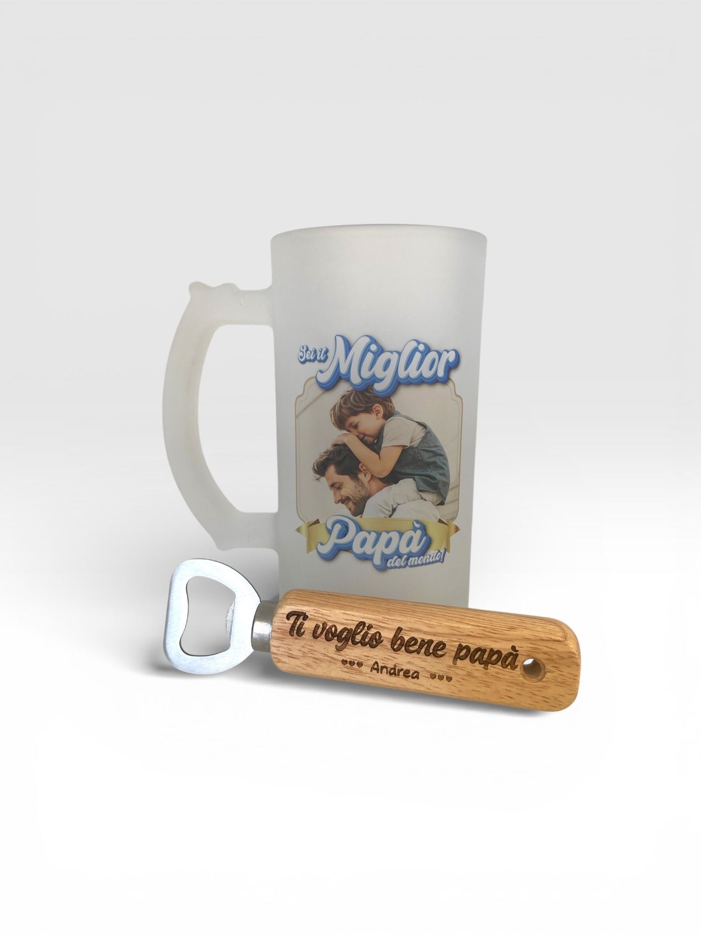 🍺  Box Boccale da Birra e Apribottiglia Papà
