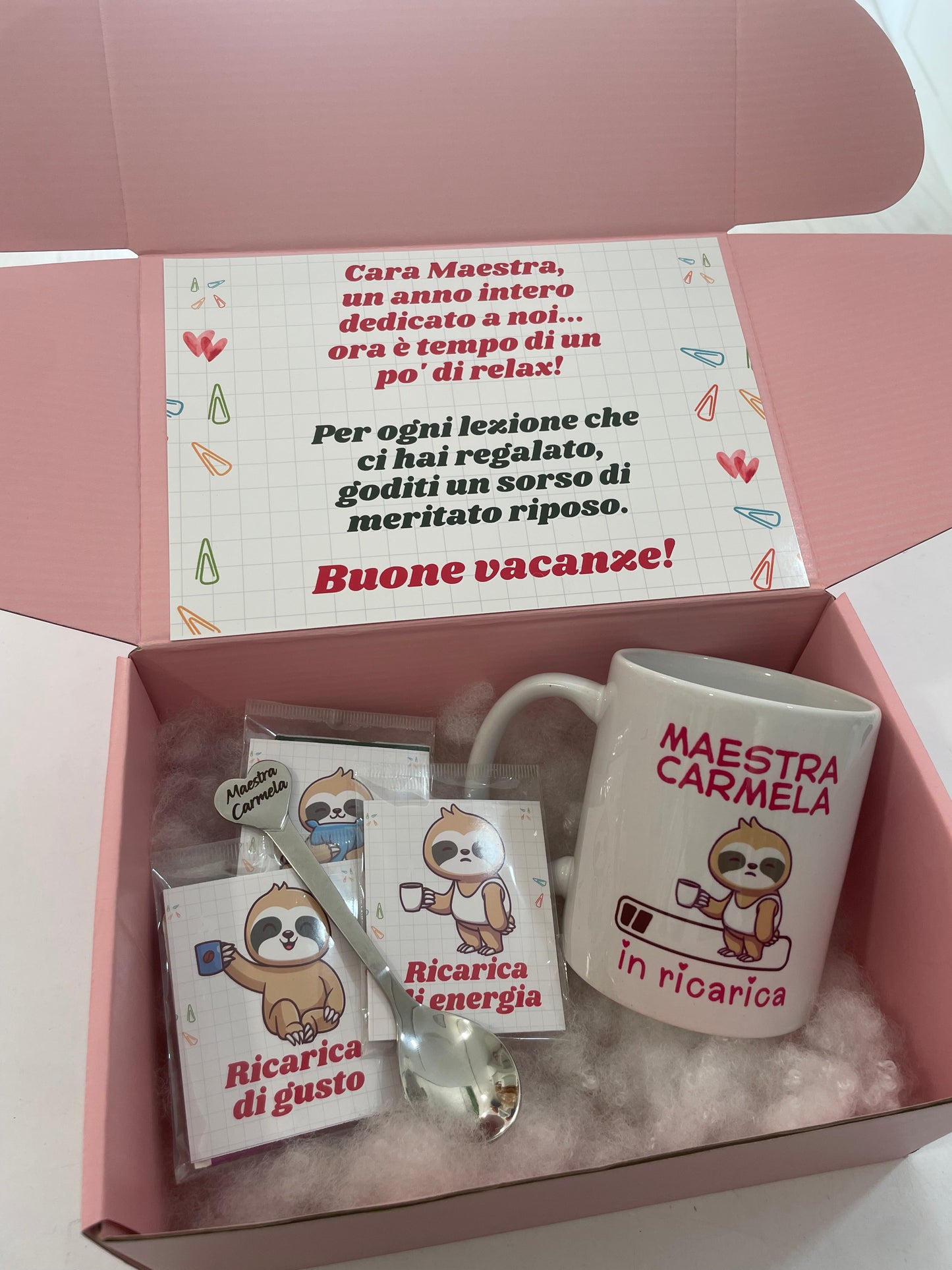 Box con tazza e cucchiaino
