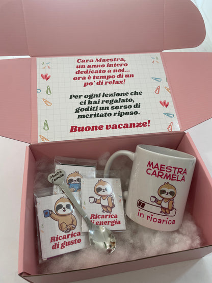 Box con tazza e cucchiaino