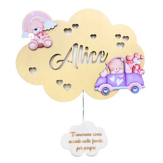 LAMPADE IN LEGNO PERSONALIZZATE CON NOME PERSONAGGIO E DEDICA