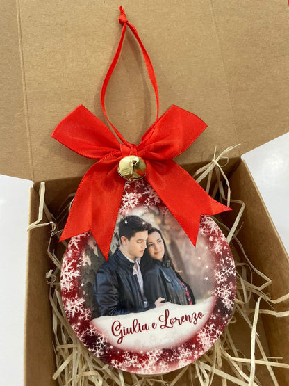Pendente di Natale con foto personalizzato