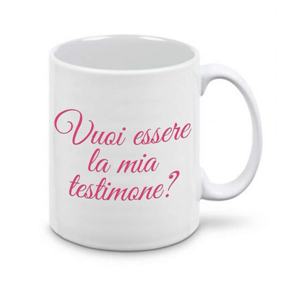 TAZZA CERAMICA PERSONALIZZATA CON IMMAGINE E DEDICA