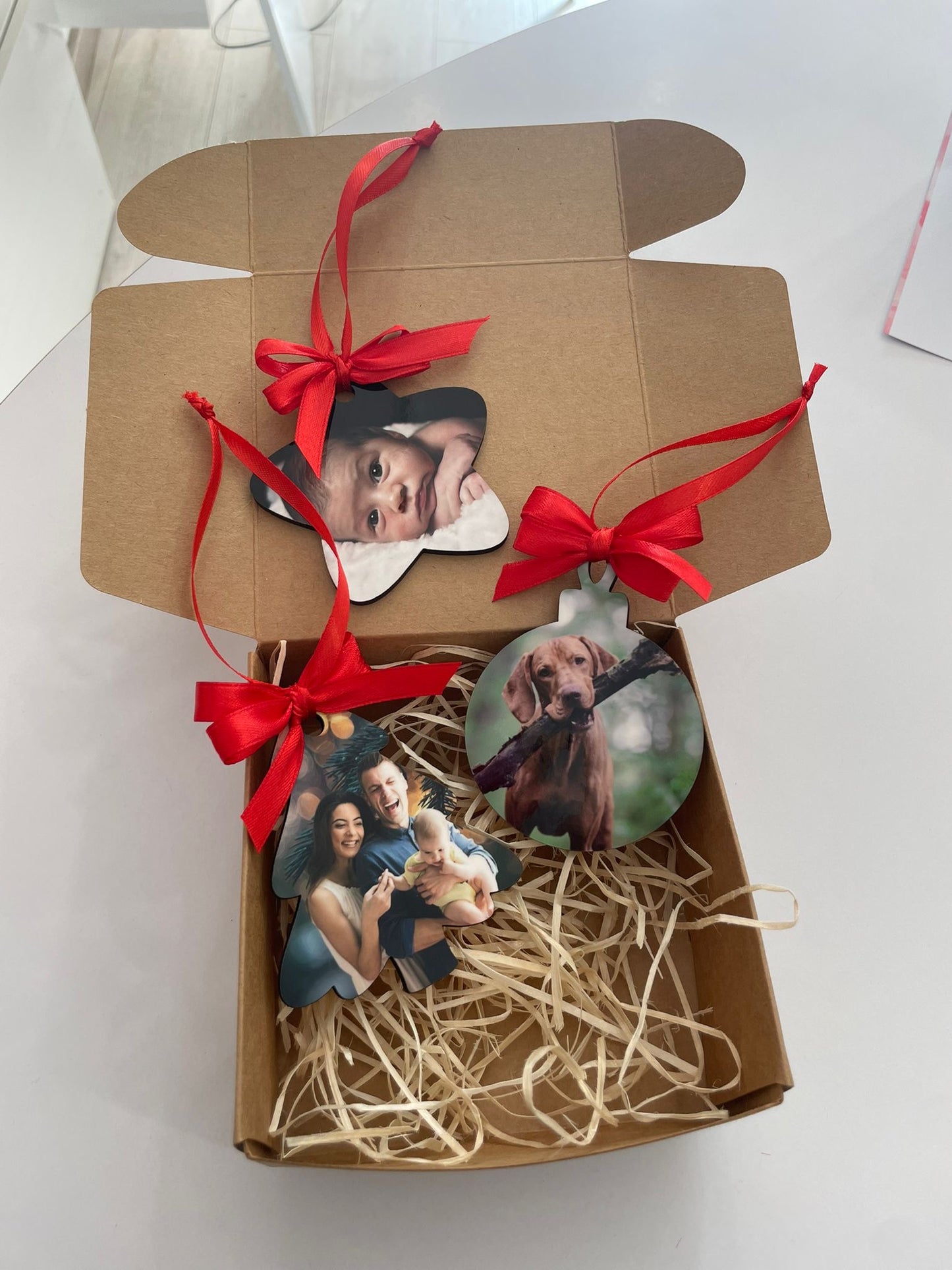 Tris Decorazioni di Natale con foto