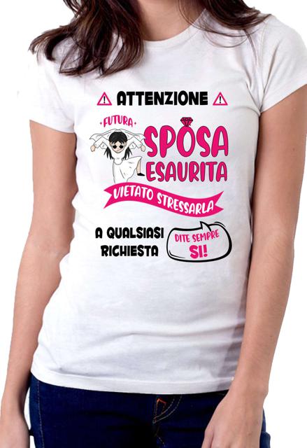 MAGLIETTA REGALO PERSONALIZZATA CON SCRITTA PER SPOSI